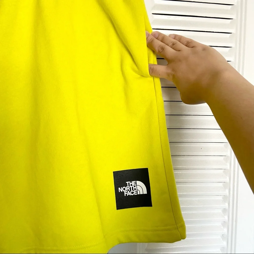 North Face Sweat Shorts Neon Yellow NWT Men’s Casual Loungewear